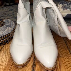 Billini White Heeled Boots